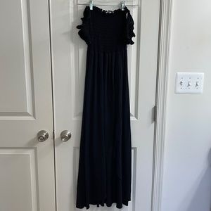 Black Smocked Dress